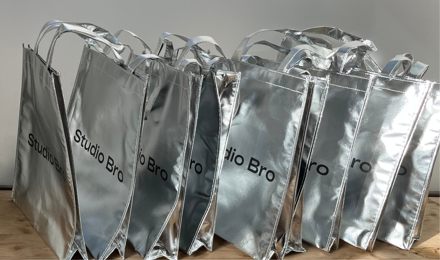 Sac argenté studio bro