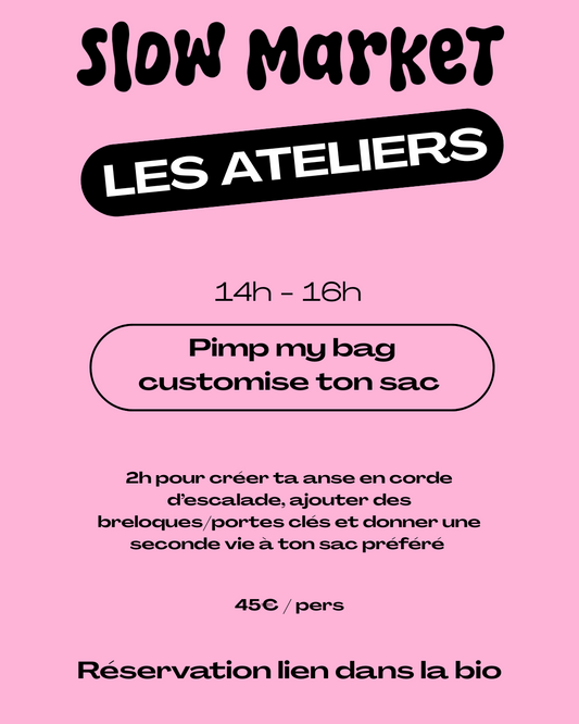 Workshop - Pimp my bag / Dimanche 11 mai 14h-16h