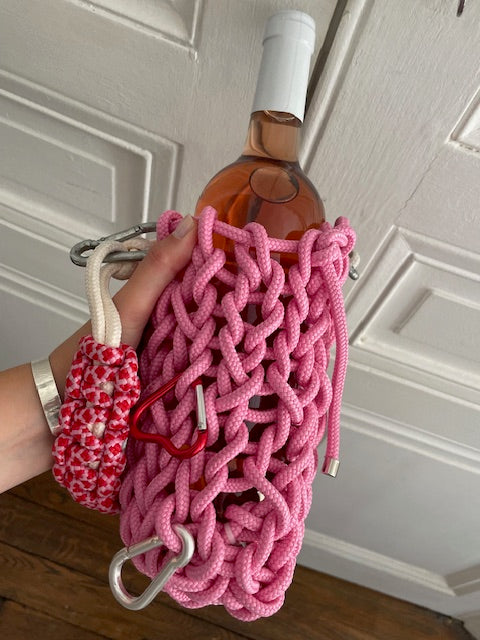 Wine bag pink