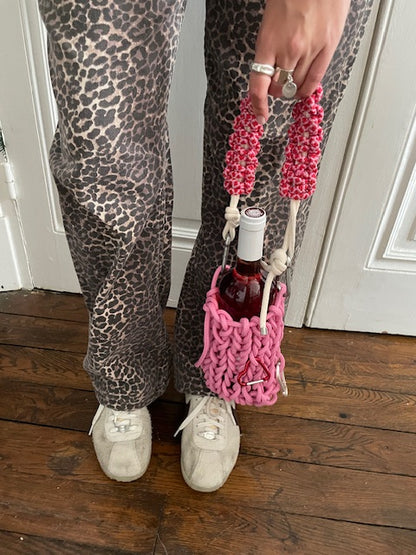 Wine bag pink